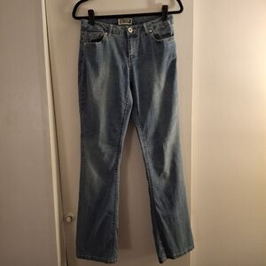 Route 66 Wonen's Classic Blue Flare Denim Jeans